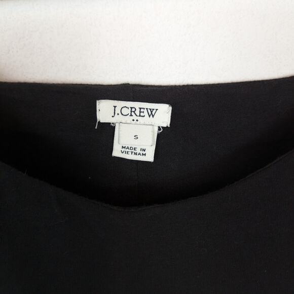 J. Crew Black Tie Shoulder Stretch Tank Top Size S - Picture 5 of 7